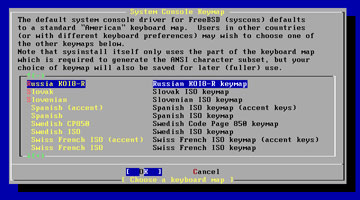 FreeBSD System Console Keymap